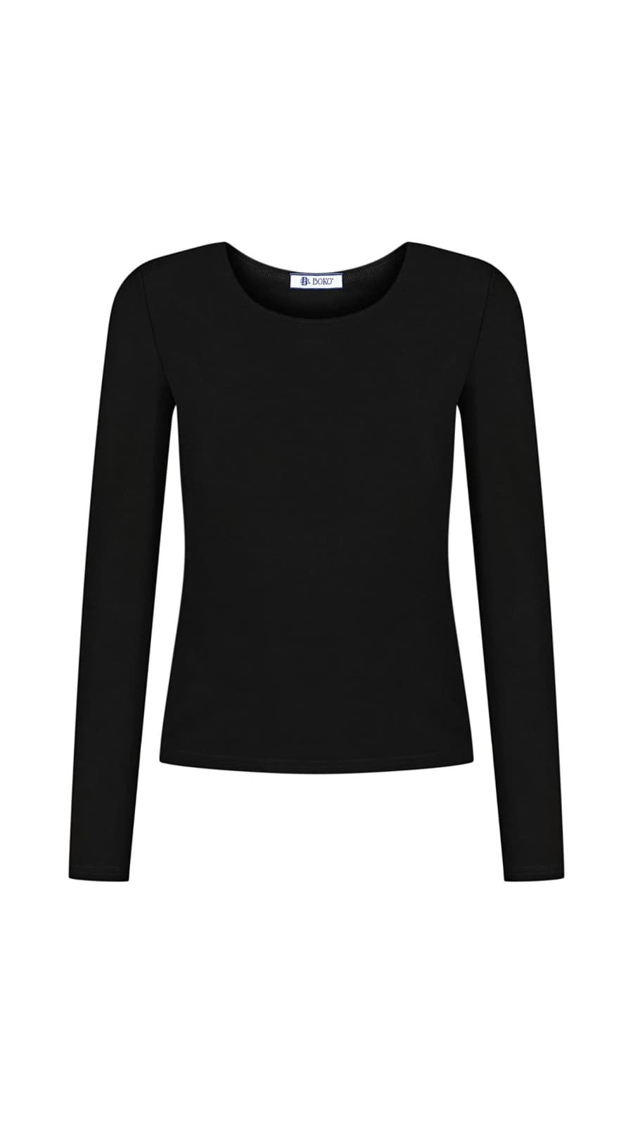 Чорний лонгслів з джерсі — преміальна якість і стильна база за доступною ціною (зображення 1 з 8)