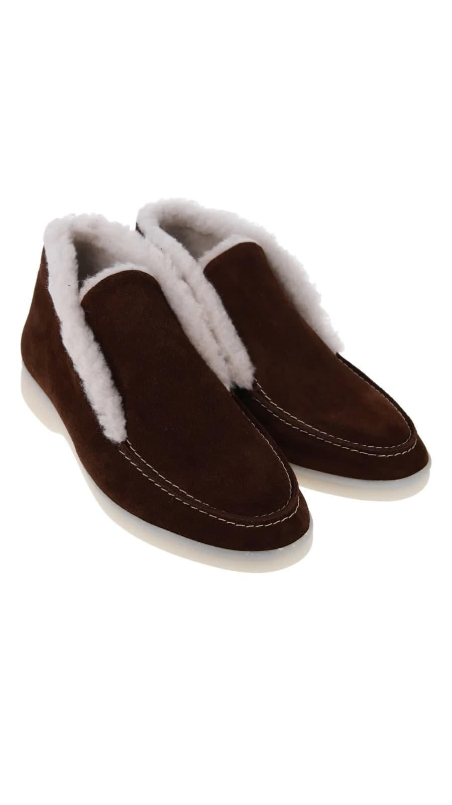 Замшеві лофери шоколадні, студійне фото (зображення 1 з 4)